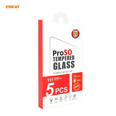 5PCS ENKAY Hat-Prince 0.26mm 9H 2.5D Películ...