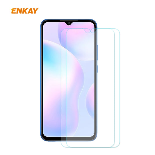 2 PCS ENKAY Hat-Prince 0.26mm 9H 2.5D Pelícu...