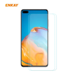 2 PCS ENKAY Hat-Prince 0.26mm 9H 2.5D Pelícu...