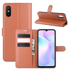 Para Xiaomi Redmi 9A Litchi Texture Funda pr...