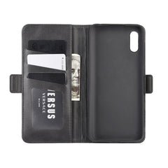 Para Xiaomi Redmi 9A Estuche de cuero con ta...