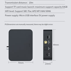 Transmisor de tarjeta AUX TF coaxial de fibra de TV para computadora