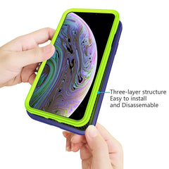 Para iPhone XS Max Funda de silicona + PC