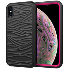 Para iPhone XS Max Funda de silicona + PC