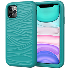 Para iPhone 11 Pro Max Wave Pattern 3 en 1 F...