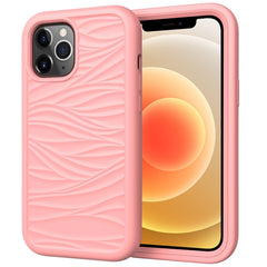 Para iPhone 12 Wave Pattern 3 en 1 Funda pro...