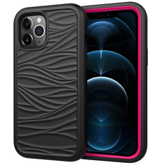 Para iPhone 12 Pro Max Wave Pattern 3 en 1 F...