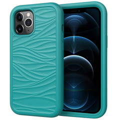 Para iPhone 12 Pro Max Wave Pattern 3 en 1 F...