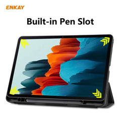 ENKAY ENK-8011 PU Leather + TPU Smart Case c...