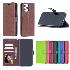 Para iPhone 12 Pro Max Crazy Horse Texture F...