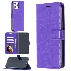 Para iPhone 12 Pro Max Crazy Horse Texture F...