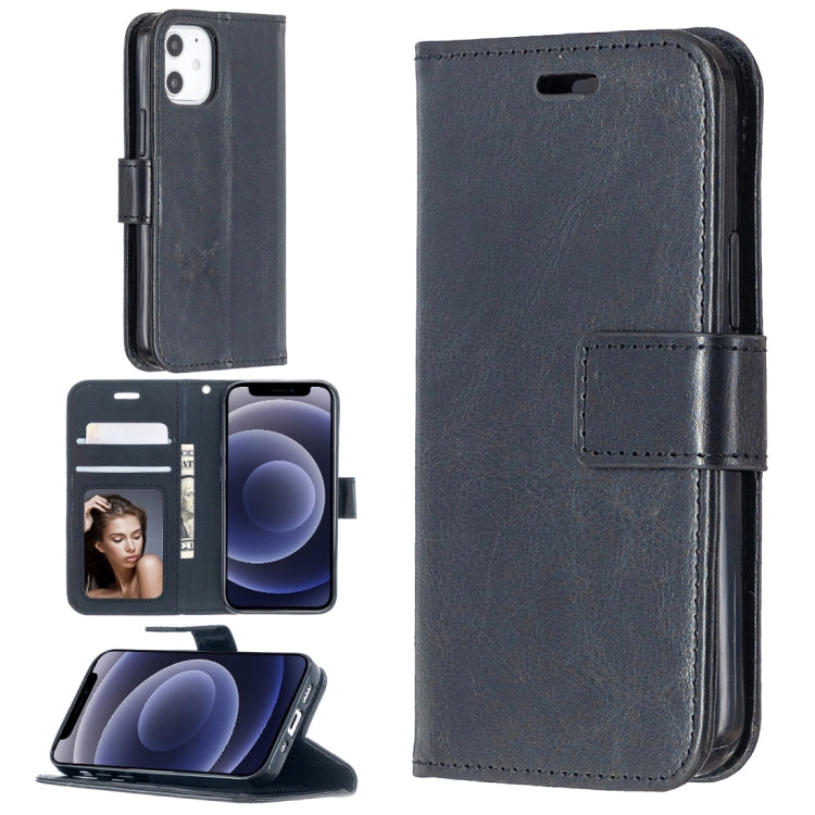 Para iPhone 12 Crazy Horse Texture Funda de ...