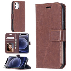 Para iPhone 12 Crazy Horse Texture Funda de ...