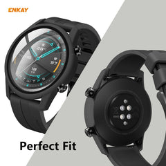 Para Huawei Watch GT 2 42mm PC Case + 9H Protector de vidrio