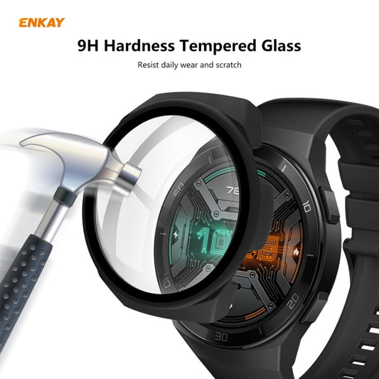 Para Huawei Watch GT 2e 46mm PC Case + Protector de vidrio