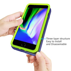 Para iPhone 6/7/8 Plus Funda de silicona + PC