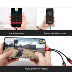 ENKAY Adaptador de audio convertidor de carga de 8 pines a doble 8 pines