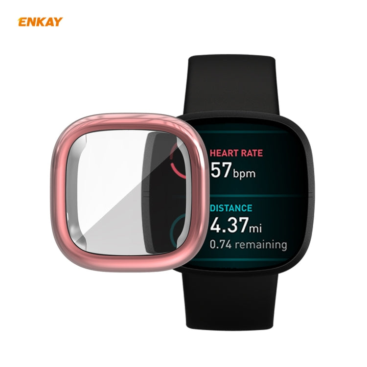 Para Fitbit Versa 3 / Fitbit Sense ENKAY Funda protectora de TPU