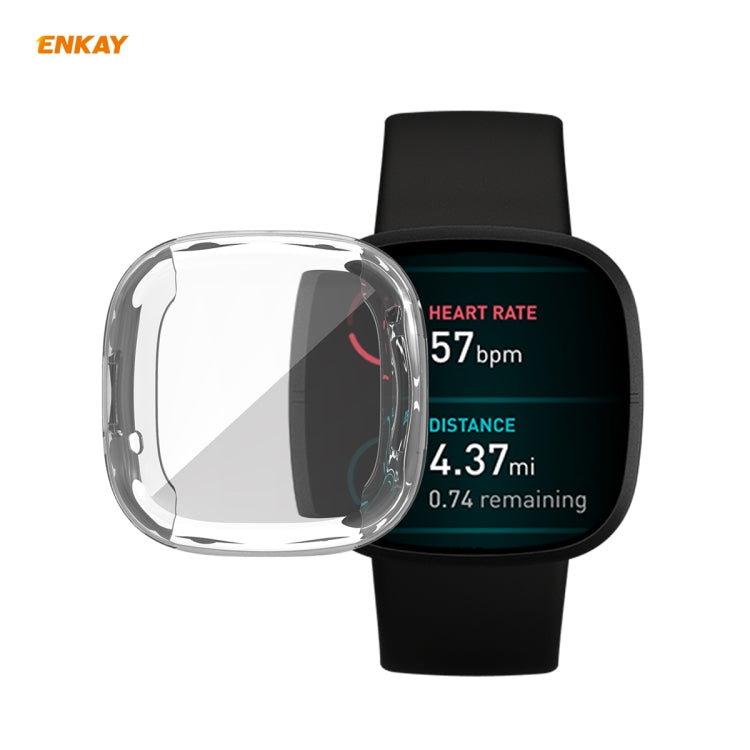 Para Fitbit Versa 3 / Fitbit Sense ENKAY Funda protectora de TPU