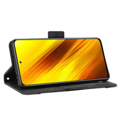 Para Xiaomi Poco X3 Estuche de cuero con pat...