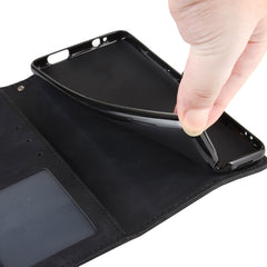 Para Xiaomi Poco X3 Estuche de cuero con pat...