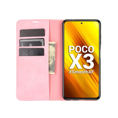 Para Xiaomi Poco X3/X3 NFC Retro-skin Busine...