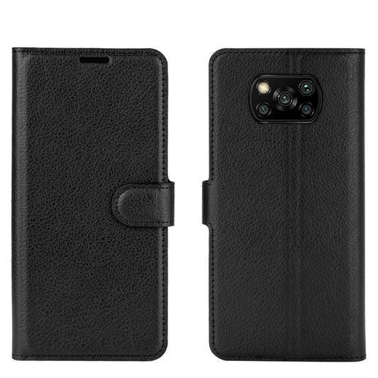 Para Xiaomi Poco X3/X3 NFC Litchi Texture Fu...