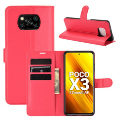 Para Xiaomi Poco X3/X3 NFC Litchi Texture Fu...