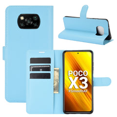 Para Xiaomi Poco X3/X3 NFC Litchi Texture Fu...
