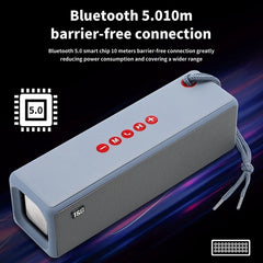 Altavoz Bluetooth Subwoofer T&G TG271 TWS con cuerda trenzada