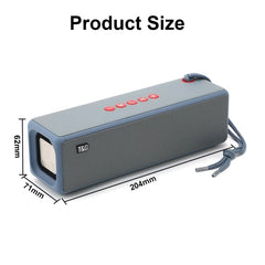Altavoz Bluetooth Subwoofer T&G TG271 TWS con cuerda trenzada