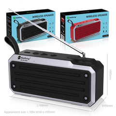 Altavoz Bluetooth estéreo portátil NewRixing NR4018FM