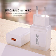 Adaptador de corriente de carga rápida del cargador de viaje de 18W USB QC3.0