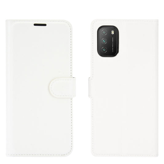 Para Xiaomi Poco M3 Litchi Texture Funda pro...