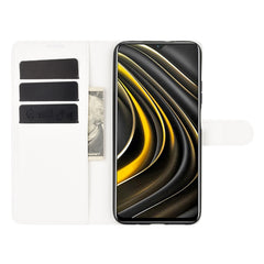 Para Xiaomi Poco M3 Litchi Texture Funda pro...