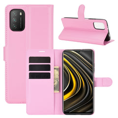 Para Xiaomi Poco M3 Litchi Texture Funda pro...