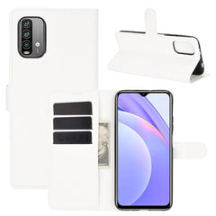 Para Xiaomi Redmi Note 9 4G Litchi Texture F...
