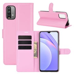 Para Xiaomi Redmi Note 9 4G Litchi Texture F...