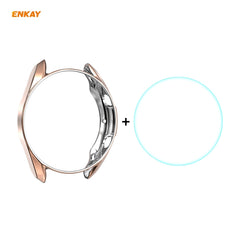 Para Samsung Galaxy Watch 3 41mm 2 en 1 Funda de TPU + Película de vidrio