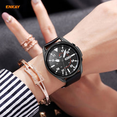 Para Galaxy Watch 3 45mm Funda de TPU + Película de vidrio templado