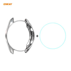 Para Galaxy Watch 3 45mm Funda de TPU + Película de vidrio templado
