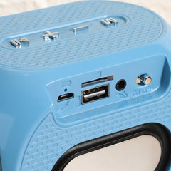 Altavoz Bluetooth subwoofer con cable trenzado