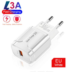Cargador de viaje portátil USB LZ-023 18W QC...