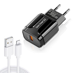 Cargador de viaje portátil USB LZ-023 18W QC...