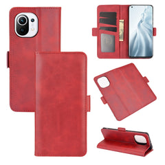 Para Xiaomi Mi 11 Estuche de cuero con tapa ...