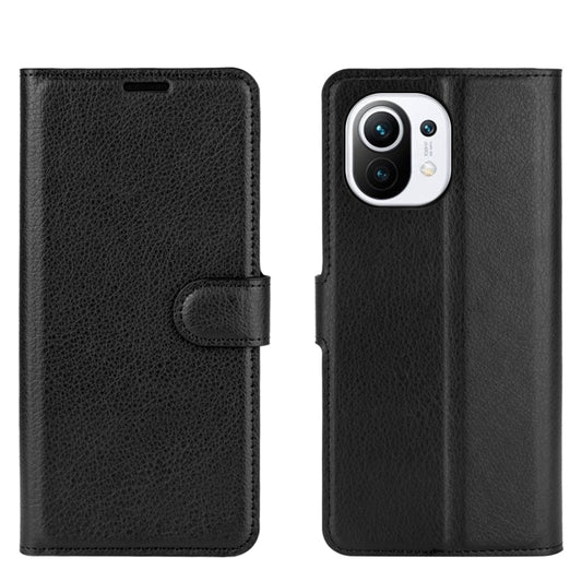 Para Xiaomi Mi 11 Litchi Texture Funda prote...