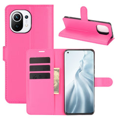Para Xiaomi Mi 11 Litchi Texture Funda prote...