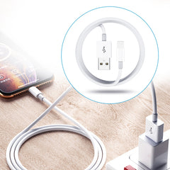 Cargador de viaje USB doble + cable de datos USB de 1 metro a 8 pines