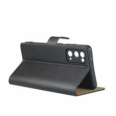Estuche con tapa horizontal de cuero de vaca...