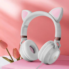 Auriculares estéreo con cable y oreja de gato Muisc con micrófono